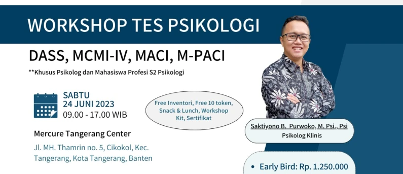 Workshop Tes Psikologi DASS, MCMI-IV, MACI, M-PACI