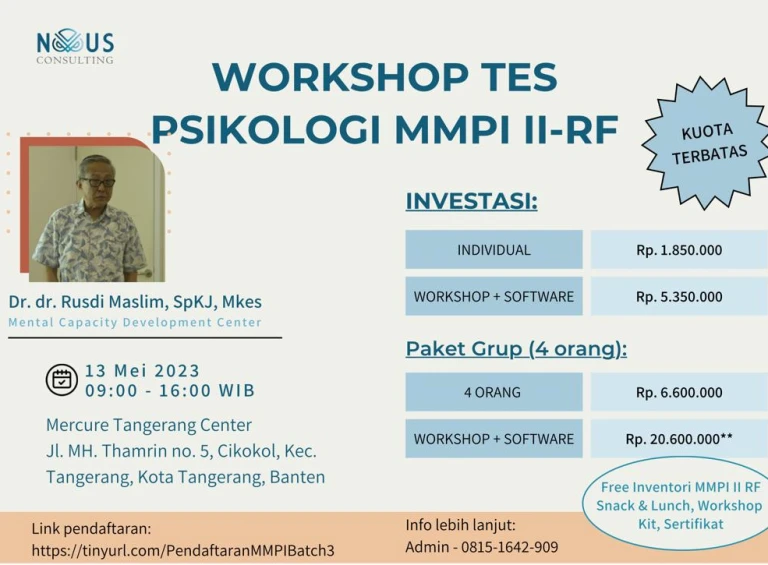Workshop Tes Psikologis MMPI IIRF Batch 3