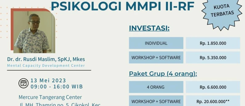 Workshop Tes Psikologis MMPI II-RF Batch 3